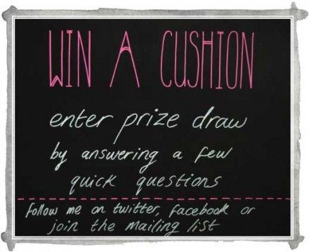 Sneak Peek: win a designer cushion!