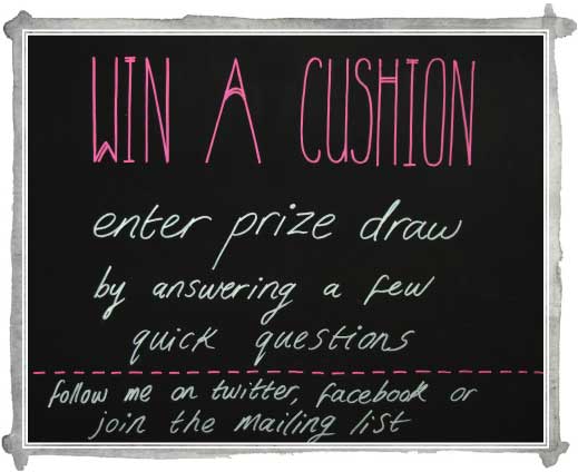Sneak Peek: win a designer cushion!